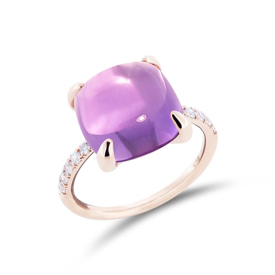 Anello Sangiorgi Preziosi Donna Candy in Oro Ametista 7.80 Ct FA5267R02A001.FIORE ROBERTA - FA5267R02A001.FIORE ROBERTA